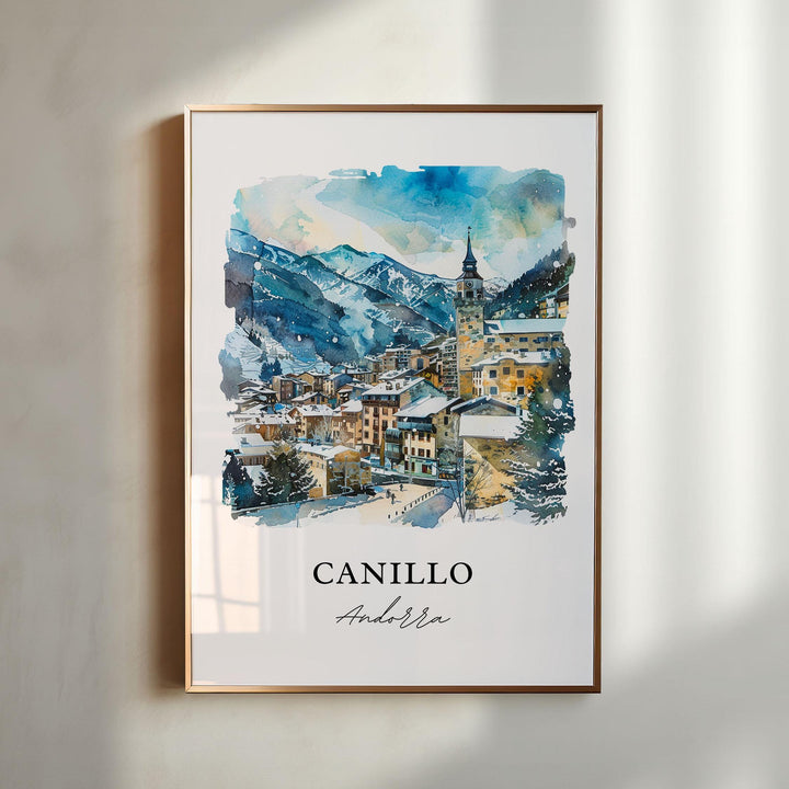 Canillo, Andorra – Watercolor Art Print