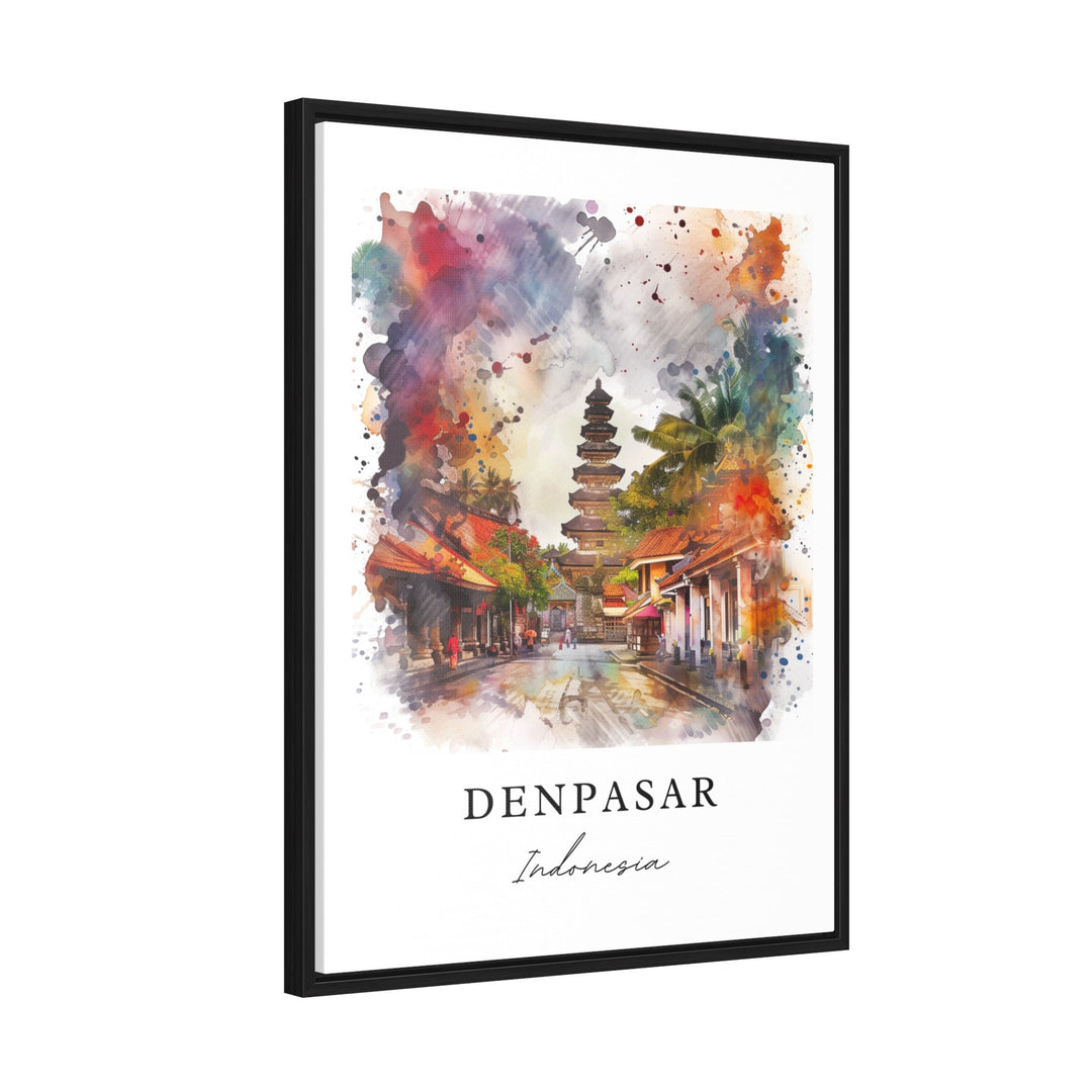 Denpasar Wall Art, Indonesia Print, Denpasar Wall Art, Indonesia Gift, Denpasar Travel Print, Travel Poster, Travel Gift, Housewarming Gift