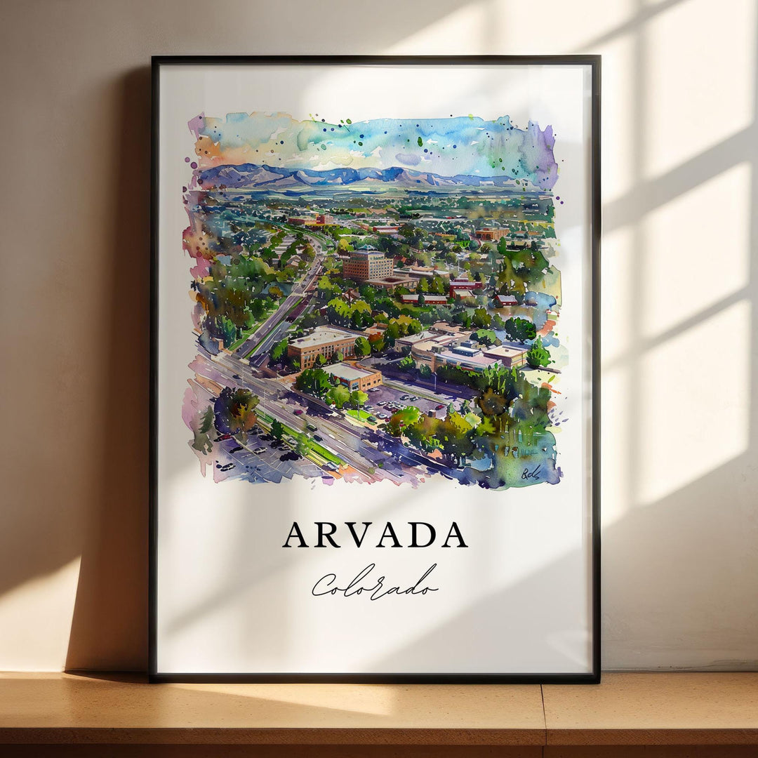 Arvada, Colorado – Watercolor Art Print