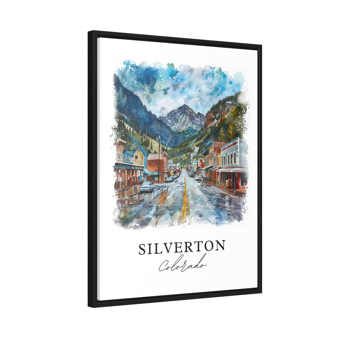 Silverton Colorado Wall Art, Silverton Print, San Juan Mountains Watercolor, Silverton CO Gift, Travel Print, Housewarming Gift