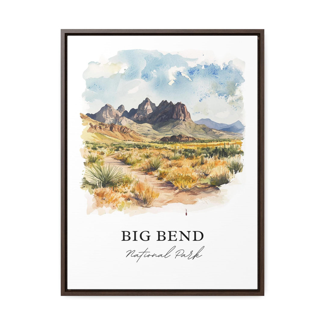 Big Bend National Park Art, Big Bend Print, Texas Watercolor Art, Brewster County TX Gift, Travel Print, Travel Poster, Housewarming Gift