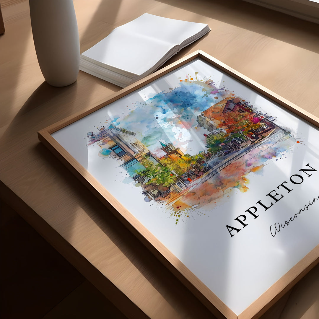 Appleton Wall Art - Wisconsin Print