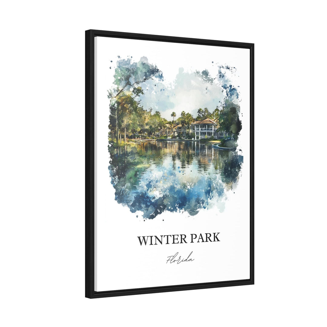 Winter Park FL Wall Art, Orlando Print, Winter Park FL Watercolor Art, Winter Park Gift, Travel Print, Travel Poster, Housewarming Gift