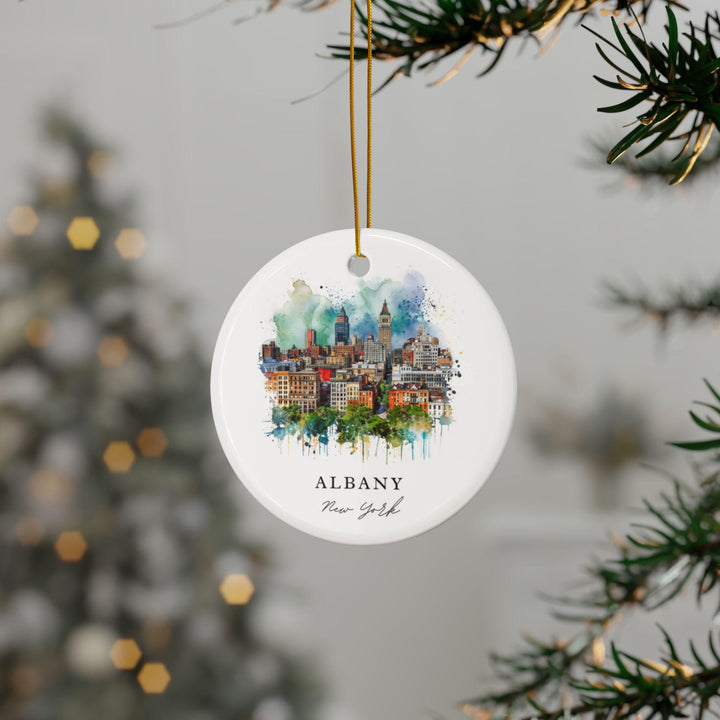 Albany, New York Christmas Ornament