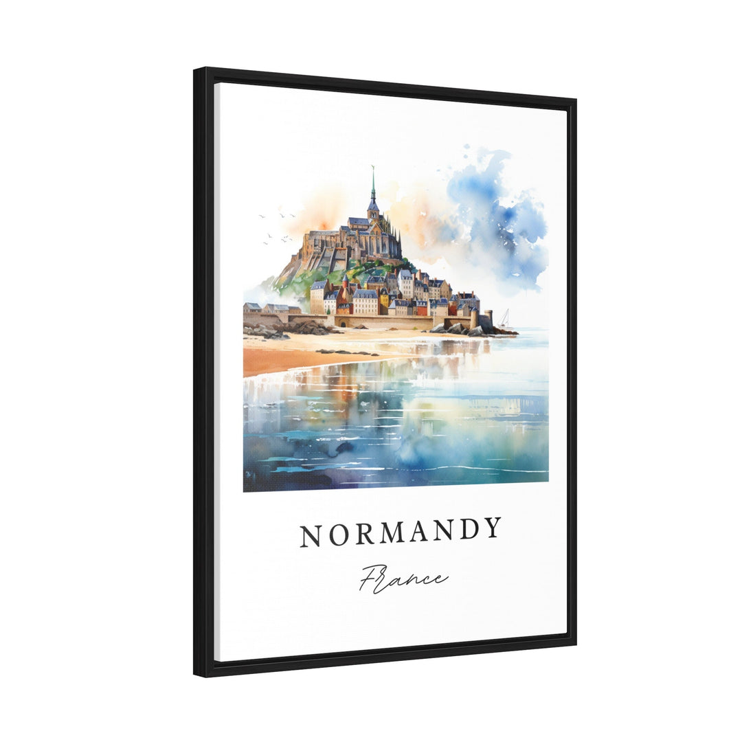 Normandy France wall art - France, Normandy poster print, Normandy FR Wedding gift, Birthday present, Custom Text, Perfect Gift