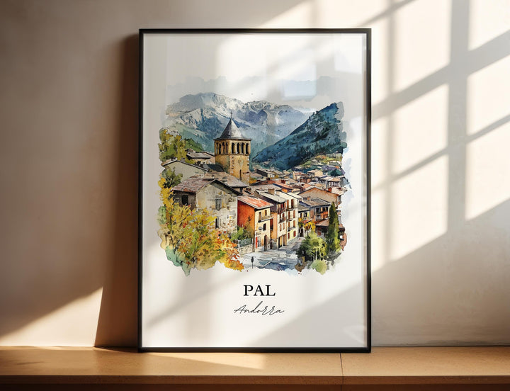 La Massana, Andorra – Watercolor Art Print