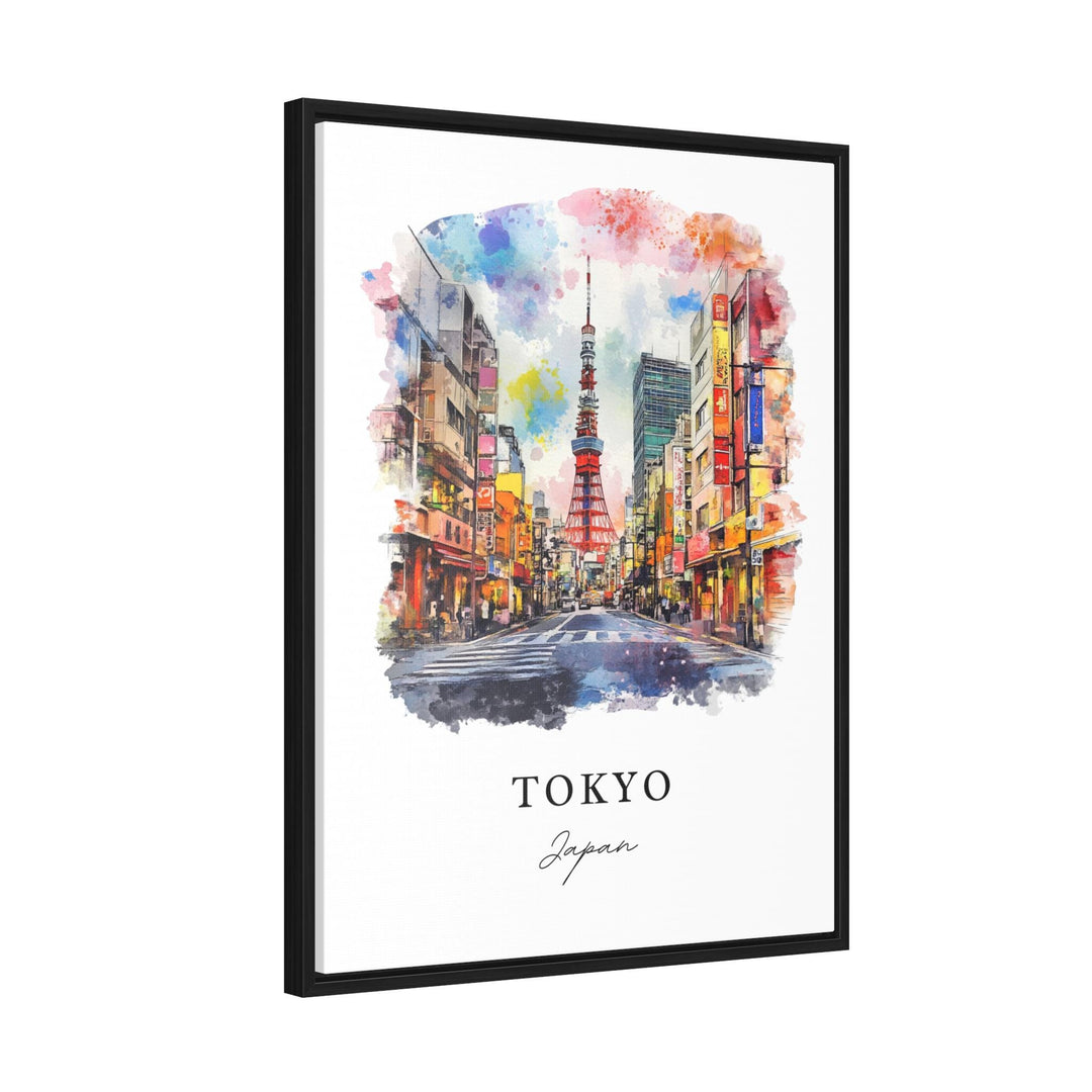 Tokyo Wall Art, Tokyo Print, Tokyo Watercolor Art, Tokyo Japan Gift, Tokyo Travel Print, Tokyo Skyline Travel Poster, Housewarming Gift