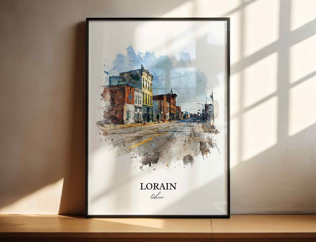 Lorain, Ohio – Watercolor Art Print