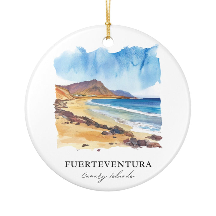 Fuerteventura Ornament: Unique Fuerteventura Souvenir, Canary Islands Xmas Decor, and Authentic Canary Islands Gift