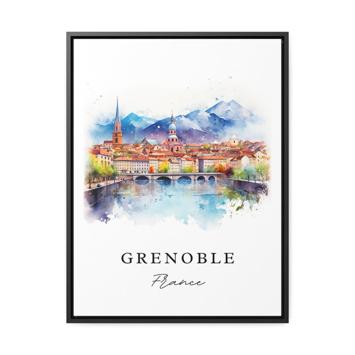 Grenoble France wall art - France, Grenoble poster print, Grenoble FR Wedding gift, Birthday present, Custom Text, Perfect Gift