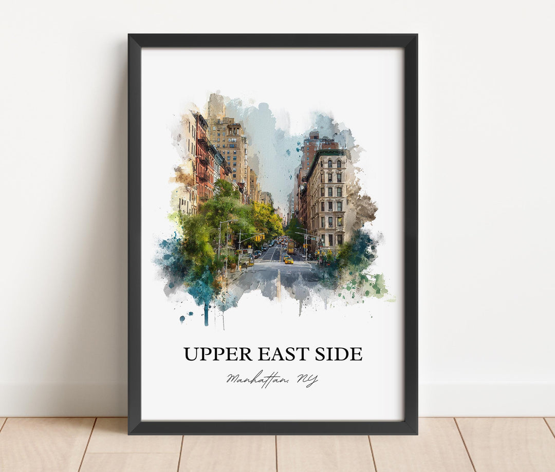 Upper East Side, New York – Watercolor Art Print