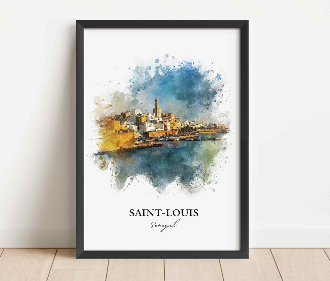 Saint-Louis, Senegal – Watercolor Art Print