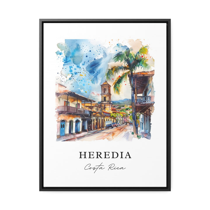 Heredia Costa Rica Art, Heredia Print, Heredia Watercolor, Heredia CR Gift,