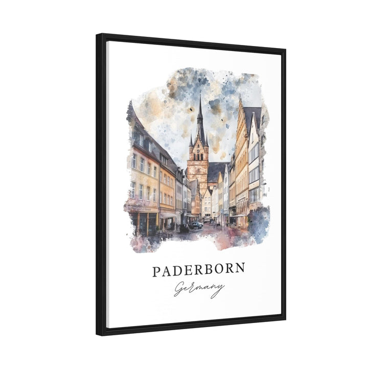 Paderborn, Germany – Watercolor Art Print