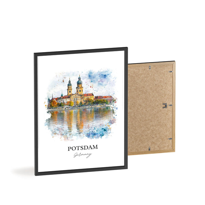 Potsdam Germany Wall Art, Berlin Print, Germany Watercolor Art, Potsdam Germany Gift, Travel Print, Travel Poster, Housewarming Gift
