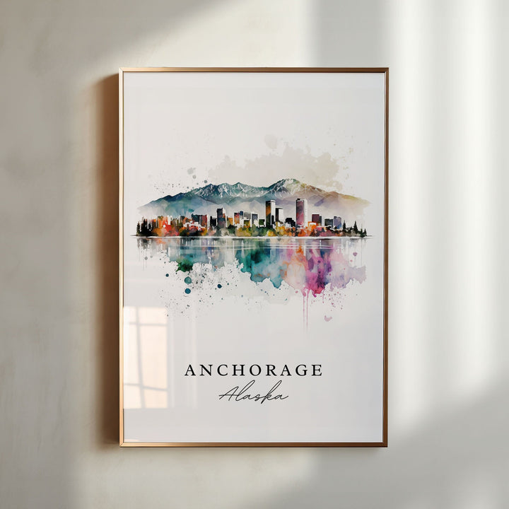 Anchorage Wall Art - Alaska Print