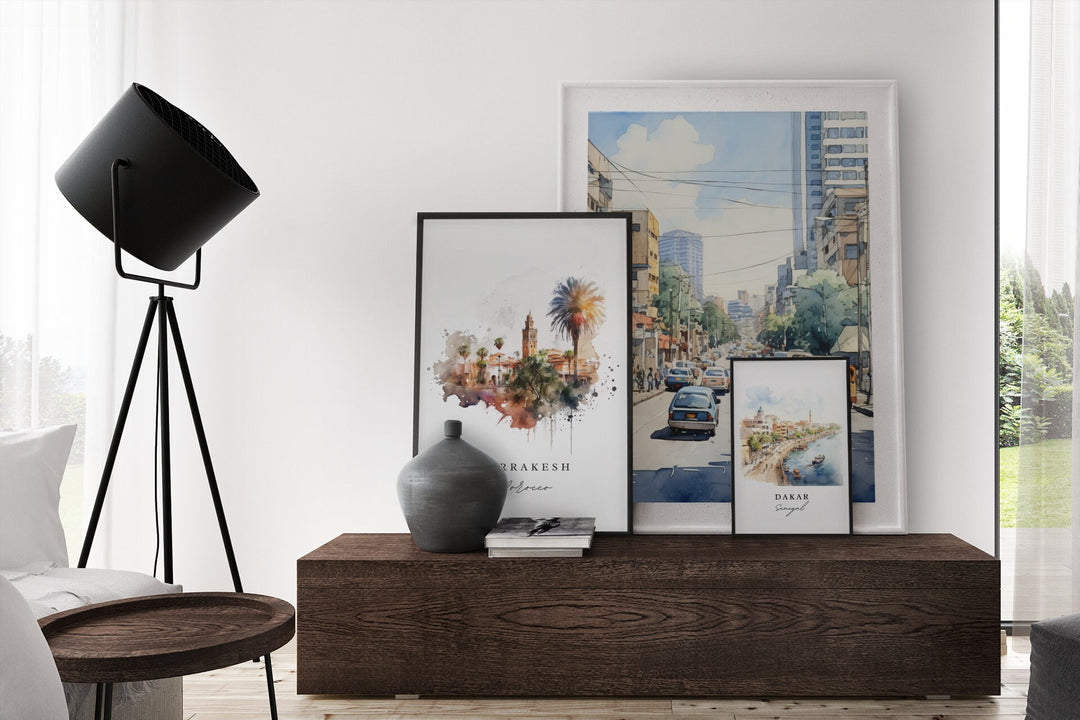 Cockburn Town wall art - Turks and Caicos, Cockburn Town poster, Wedding gift, Birthday present, Custom Text