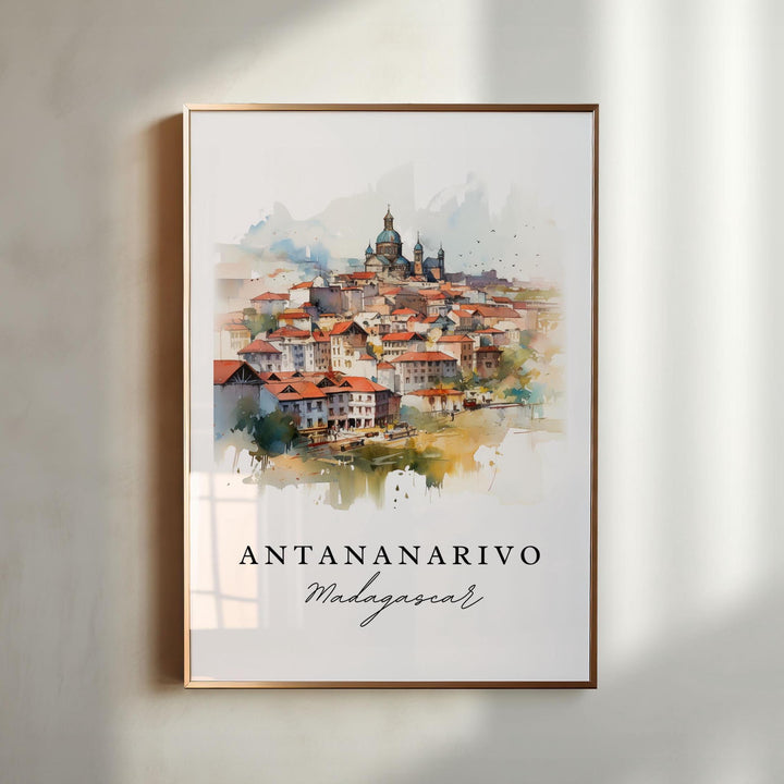 Antananarivo Wall Art - Madagascar Print