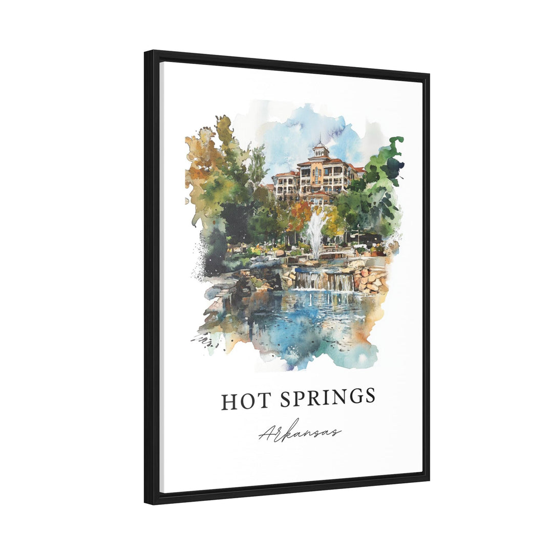 Hot Springs, Arkansas – Watercolor Art Print
