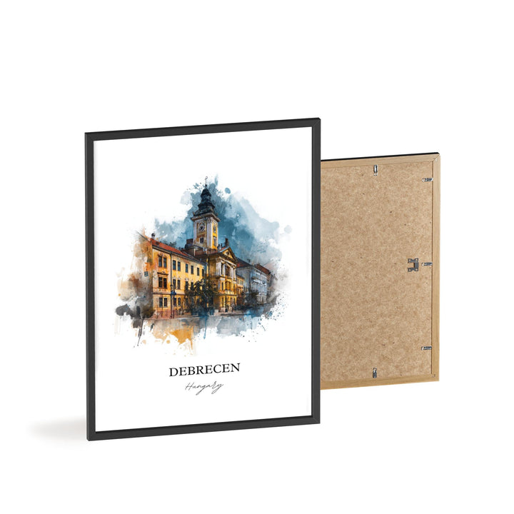 Debrecen, Hungary – Watercolor Art Print