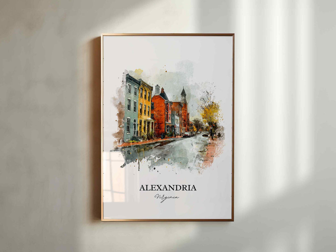 Alexandria, Virginia – Watercolor Art Print