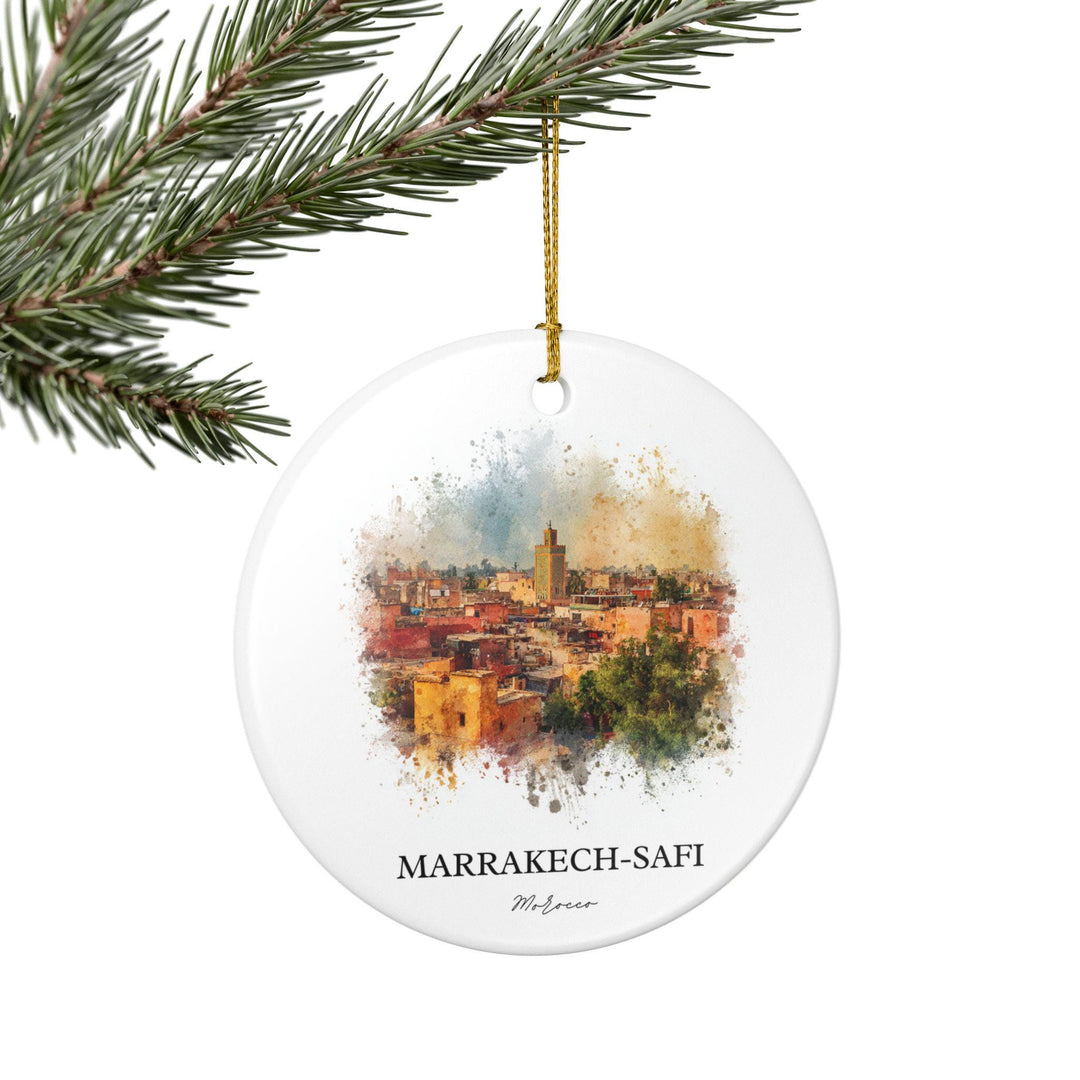Marrakech Morocco Ornament: Unique Marrakech Souvenir, Marrakech Xmas Decor, and Authentic Morocco Gift