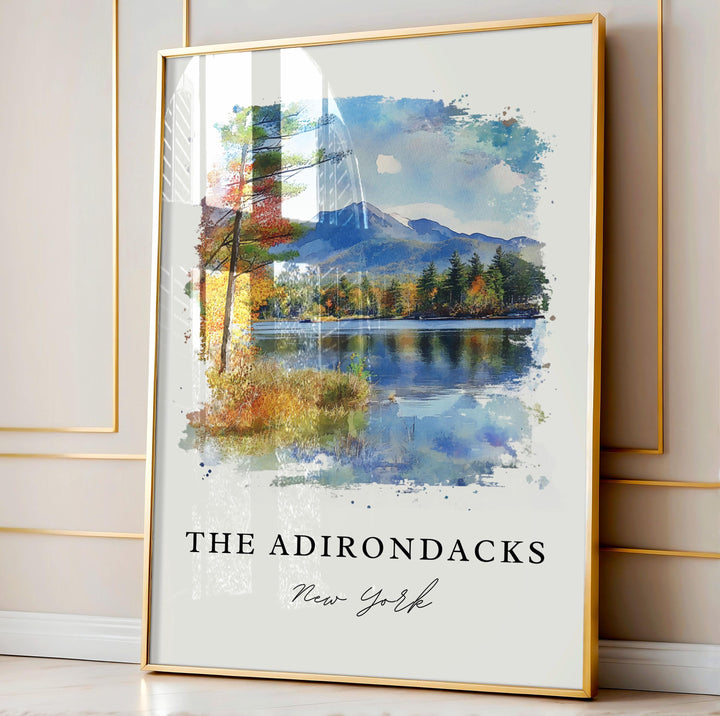 Adirondacks Wall Art - New York Print