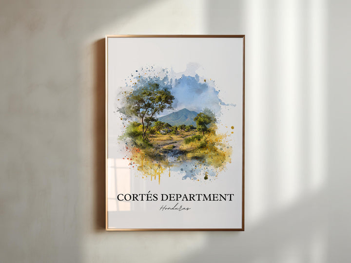 Cortés, Honduras – Watercolor Art Print
