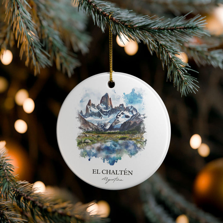 El Chalten Ornament: Unique El Chalten Argentina Souvenir, Argentina Xmas Decor, and Authentic Argentina Gift