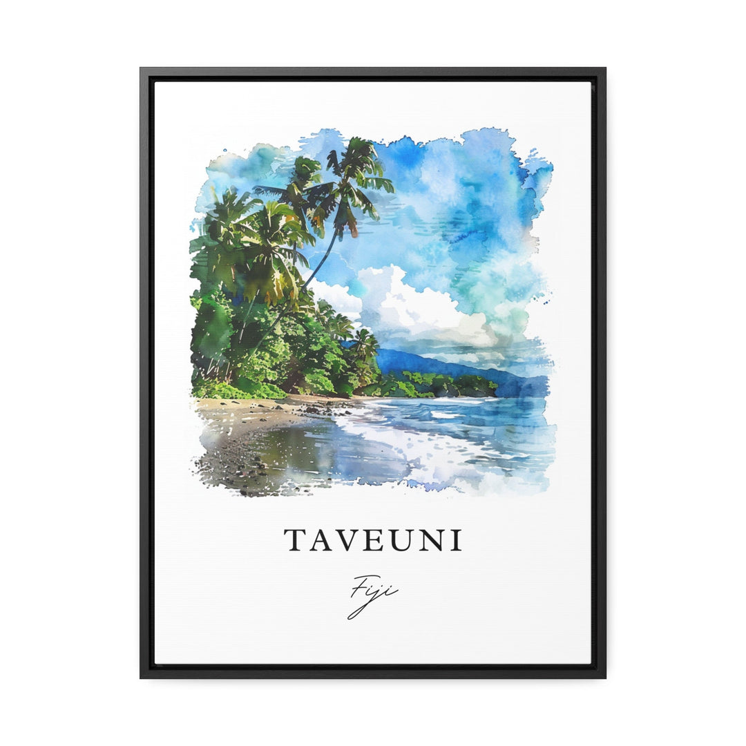 Taveuni Fiji Wall Art, Taveuni Island Print, Taveuni Watercolor Art, Taveuni Fiji Gift,