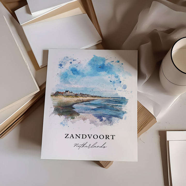 Zandvoort, Netherlands – Watercolor Art Print