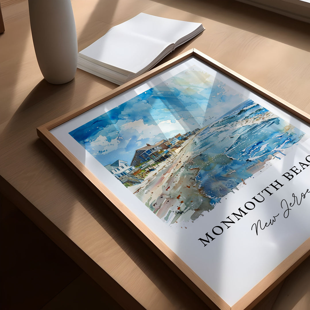 Monmouth Beach Wall Art - Jersey Shore Print