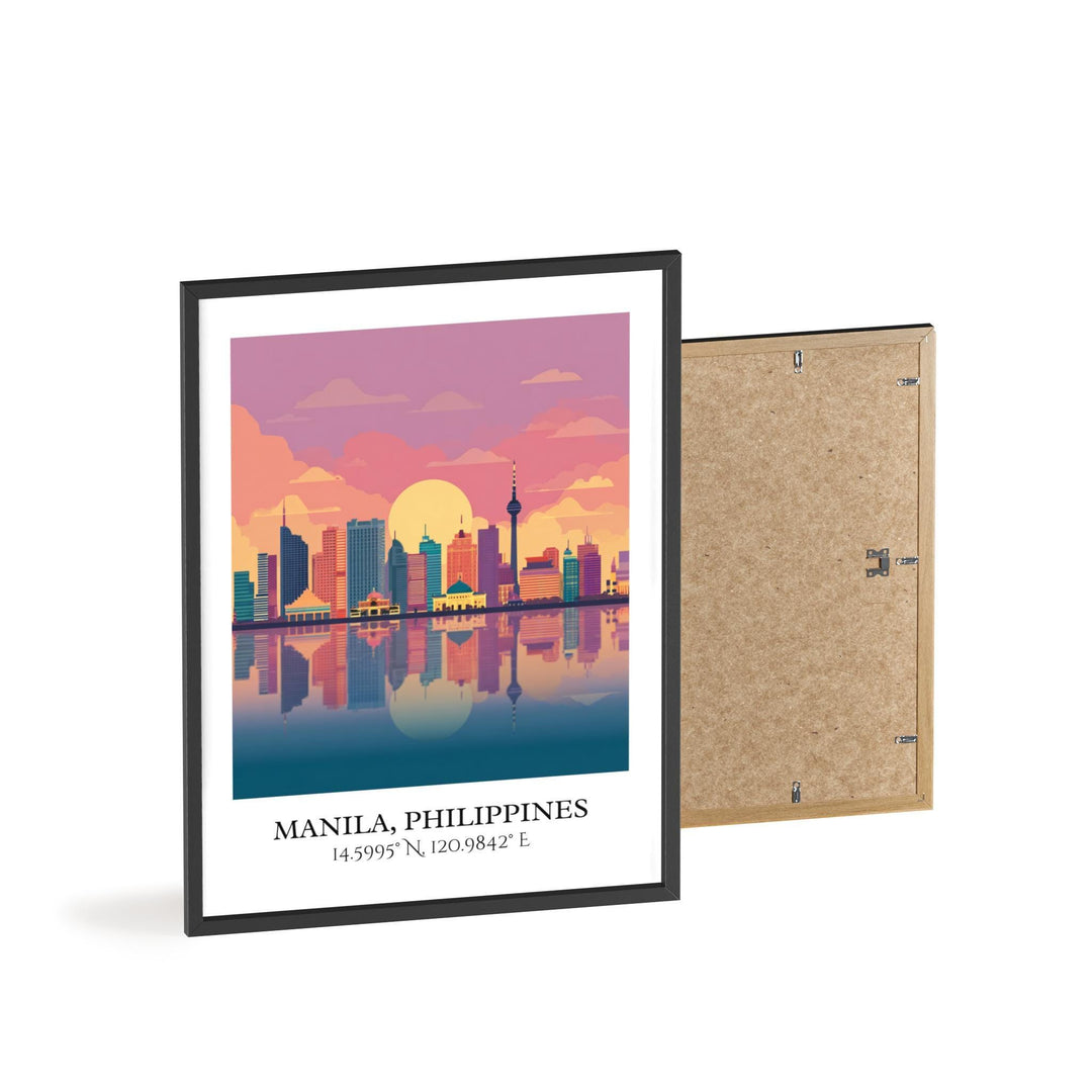 Manila Philippines Art, Manila Retro Travel Art, Manila Home Decor, Manila Gift, Philippines Travel Art, Travel Prints, Housewarming Gift