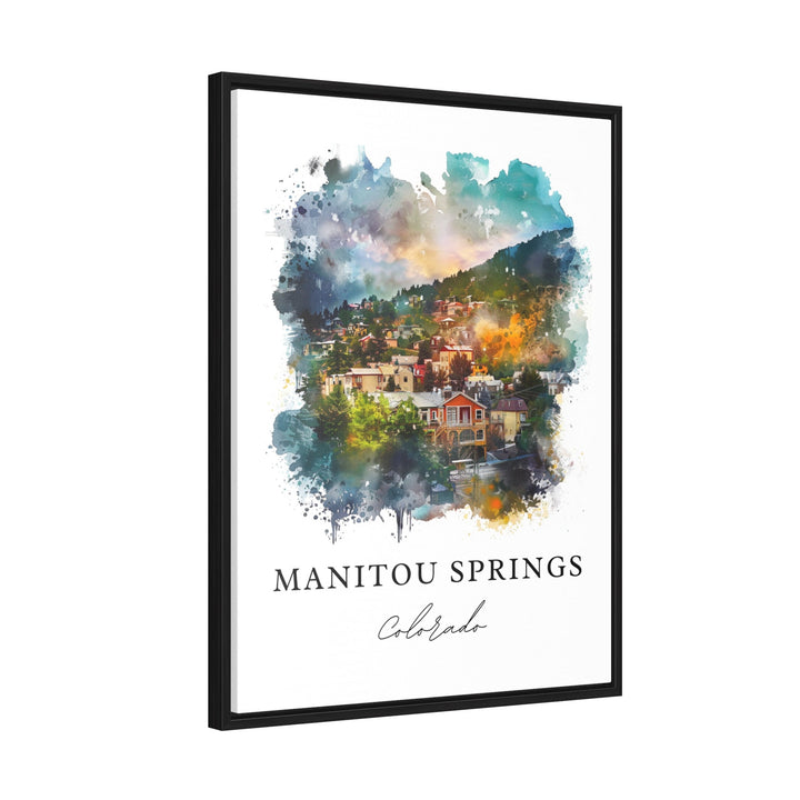 Manitou Springs Art, Manitou Springs Print, CO Springs Watercolor, Manitou Springs Gift,