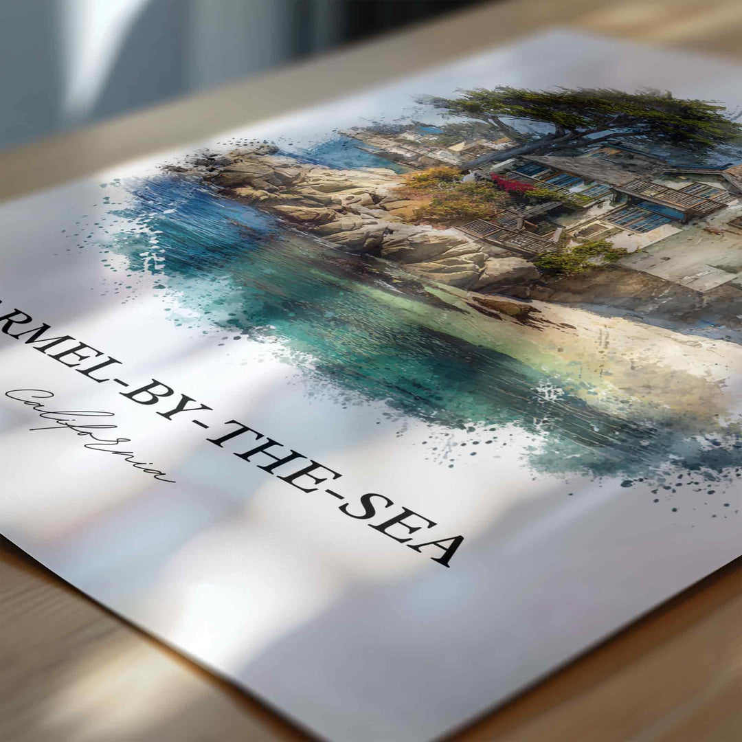 Carmel-by-the-Sea, California – Watercolor Art Print