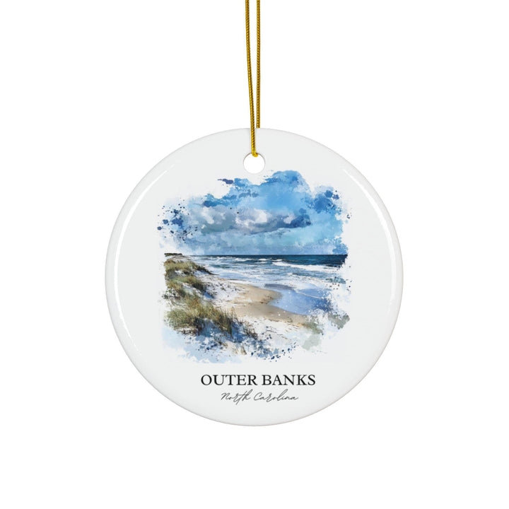 Outer Banks Ornament: Unique OBX Souvenir, Outer Banks Xmas Decor, and Authentic Outer Banks NC Gift