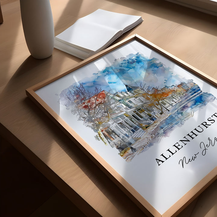 Allenhurst Wall Art - New Jersey Print