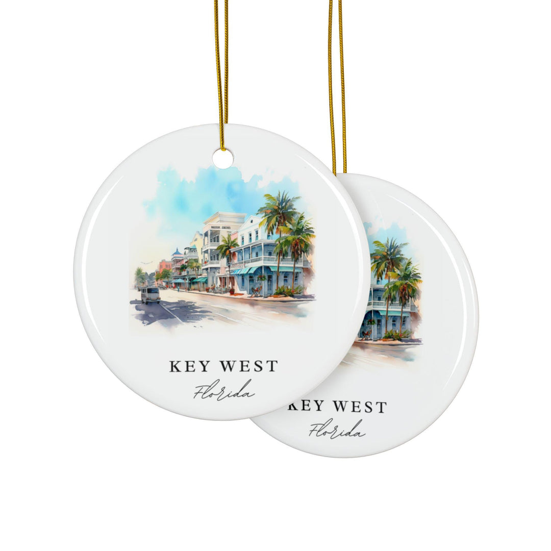Key West FL Ornament: Unique Florida Keys Souvenir, Florida Xmas Decor, and Authentic Key West Florida Gift