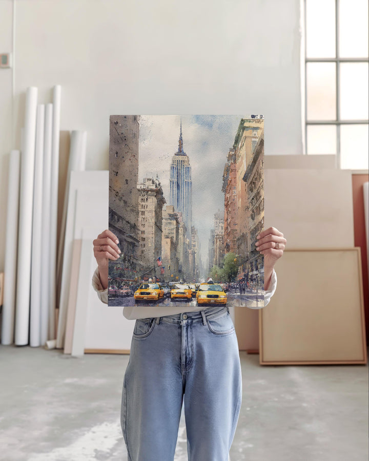 New York City, NY – Watercolor Art Print