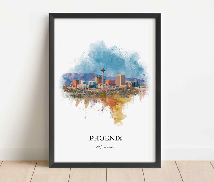 Phoenix, Arizona – Watercolor Art Print