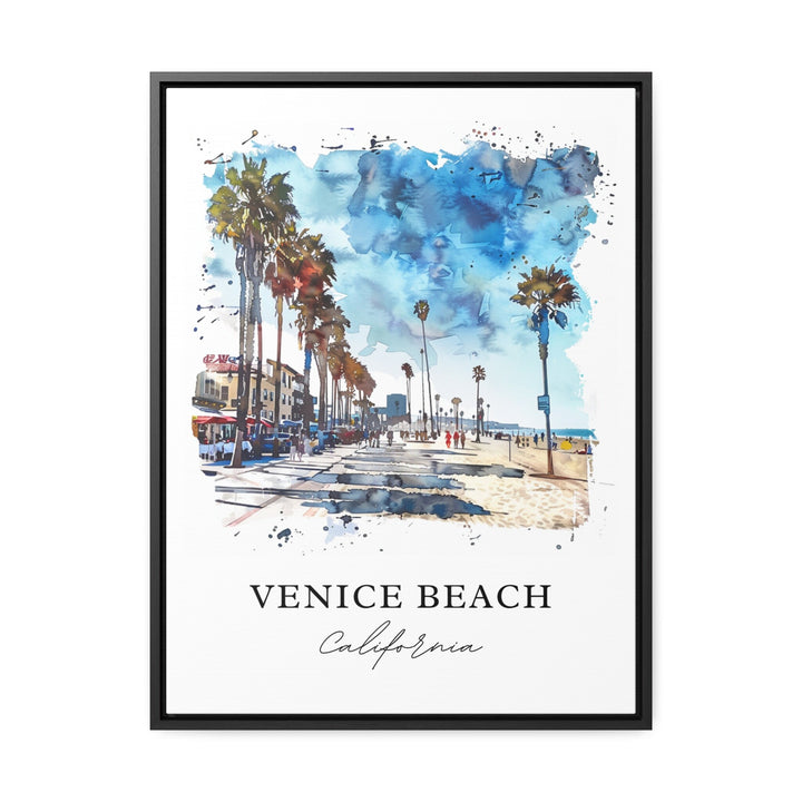 Venice Beach Wall Art, Venice Beach Print, Venice Beach CA Watercolor, Venice Beach Gift, Travel Poster, Housewarming Gift
