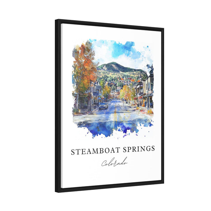 Steamboat Springs Art, Steamboat Springs Print, Yampa Valley Watercolor, Steamboat Ski Gift,