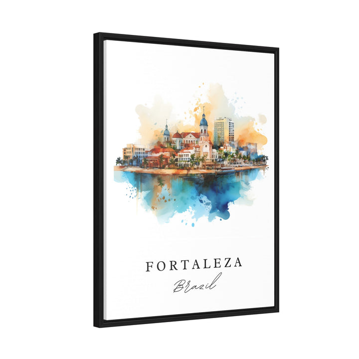 Fortaleza Brazil wall art - Brazil, Fortaleza poster, Wedding gift, Birthday present, Custom Text, Personalized Gift