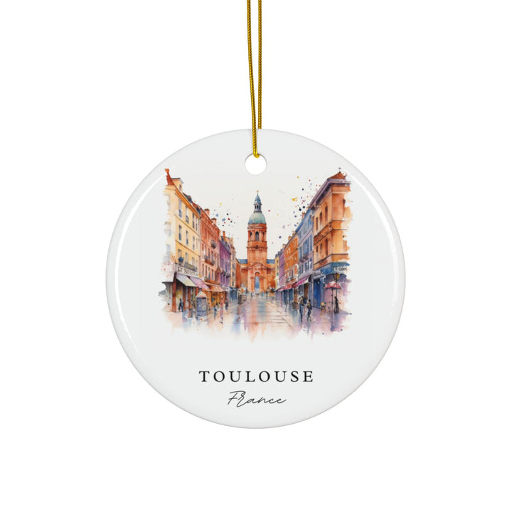 Toulouse France Ornament: Unique Toulouse Souvenir, Toulouse Xmas Decor, and Authentic Toulouse France Christmas Gift