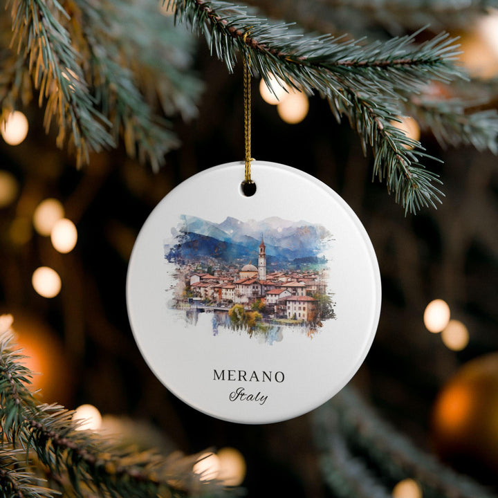 Merano Italy Ornament: Unique Merano Souvenir, Merano IT Xmas Decor, and Authentic Merano Italy Gift