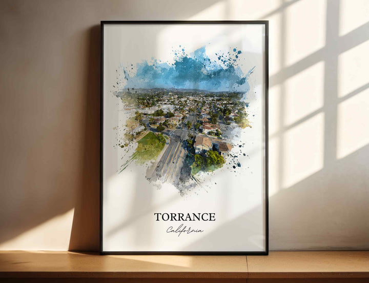 Torrance, California – Watercolor Art Print