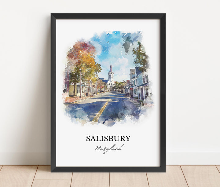 Salisbury MD Wall Art - Maryland Print