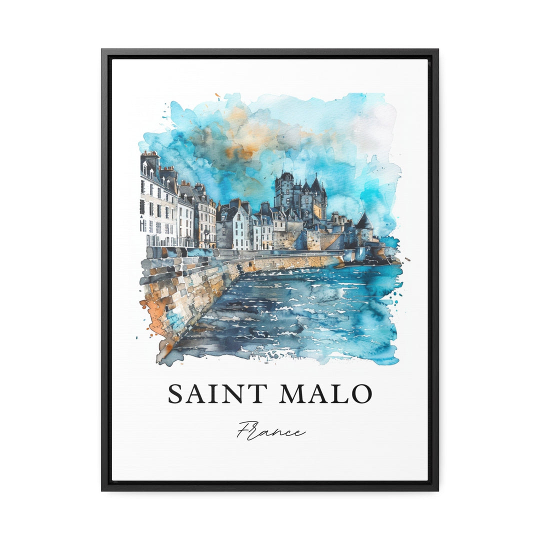 Saint-Malo France Wall Art, Saint Malo Print, Brittany France Watercolor, Saint Malo Gift,