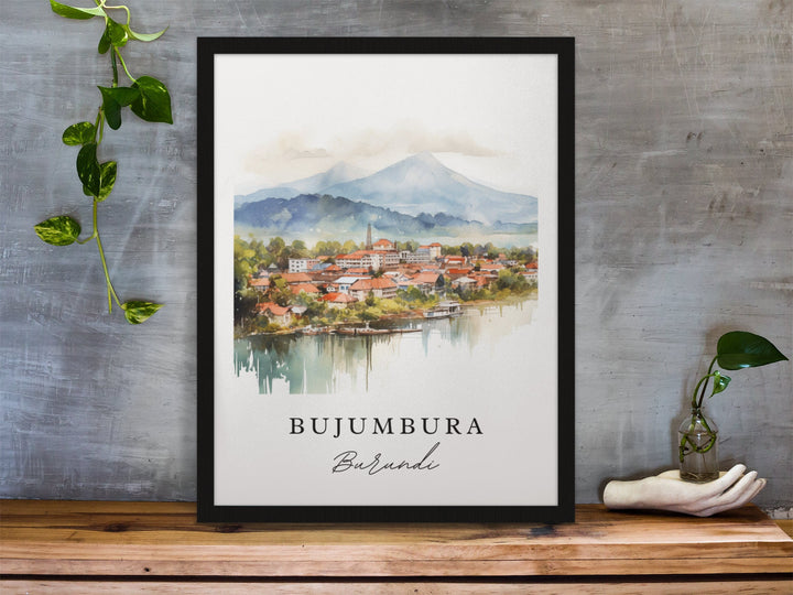 Bujumbura Wall Art - Burundi Print