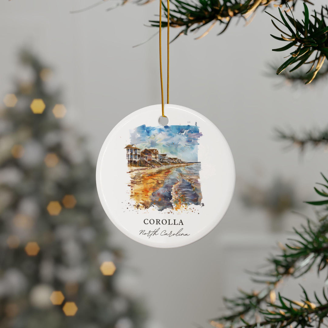 Corolla NC Ornament: Unique Corolla NC Souvenir, Corolla Xmas Decor, and Authentic North Carolina Gift